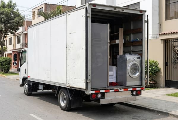 Personal de Amalia Transportes realizando una mudanza en Lima